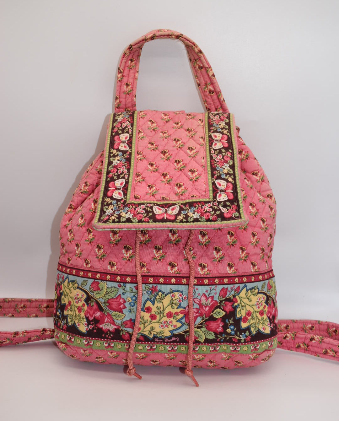 Vera Bradley "Mimi" Backpack in "Pink Pansy - 2003" Pattern