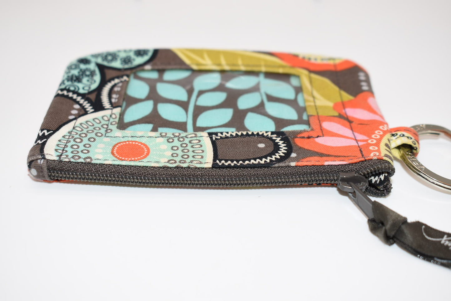 Vera Bradley Zip ID Case in "Flower Shower" Pattern