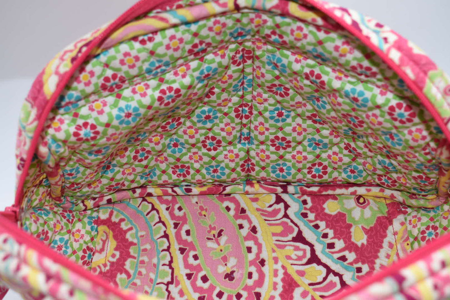 Vera Bradley Small Bowler Bag in Capri Melon Pattern