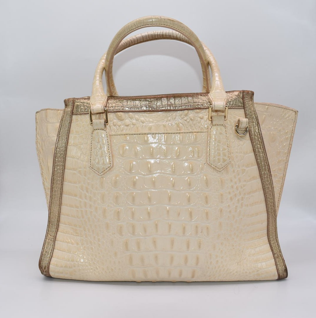 Brahmin Priscilla Satchel Bag in Sunglow Dakota