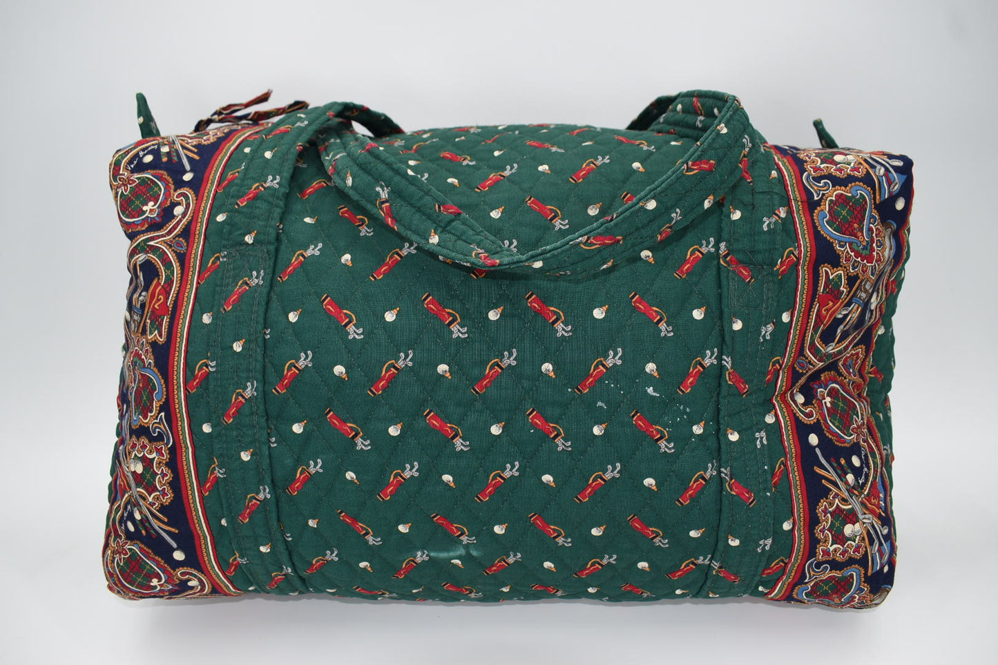 Vera Bradley Large Duffel Bag in Vintage "Golf Green -1995" Pattern