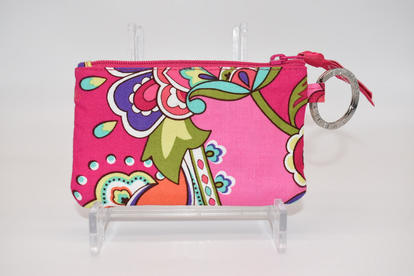 Vera Bradley Zip ID Case in "Pink Swirls" Pattern