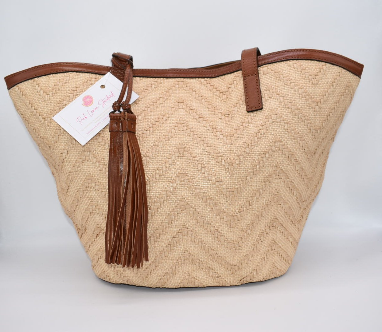 Patricia Nash Woven Marconia Tote Bag with Tassel