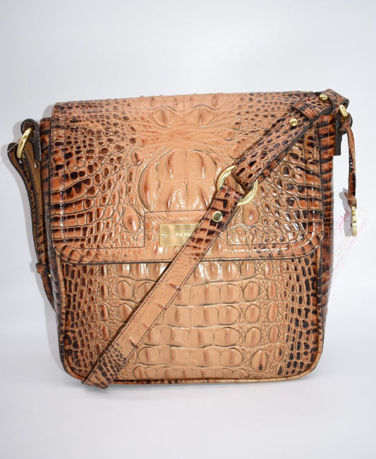 Brahmin Original Kimmie Crossbody Bag in Toasted Almond