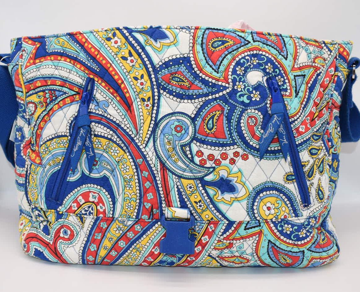 Vera Bradley Messenger/Commuter Bag in "Marina Paisley" Pattern