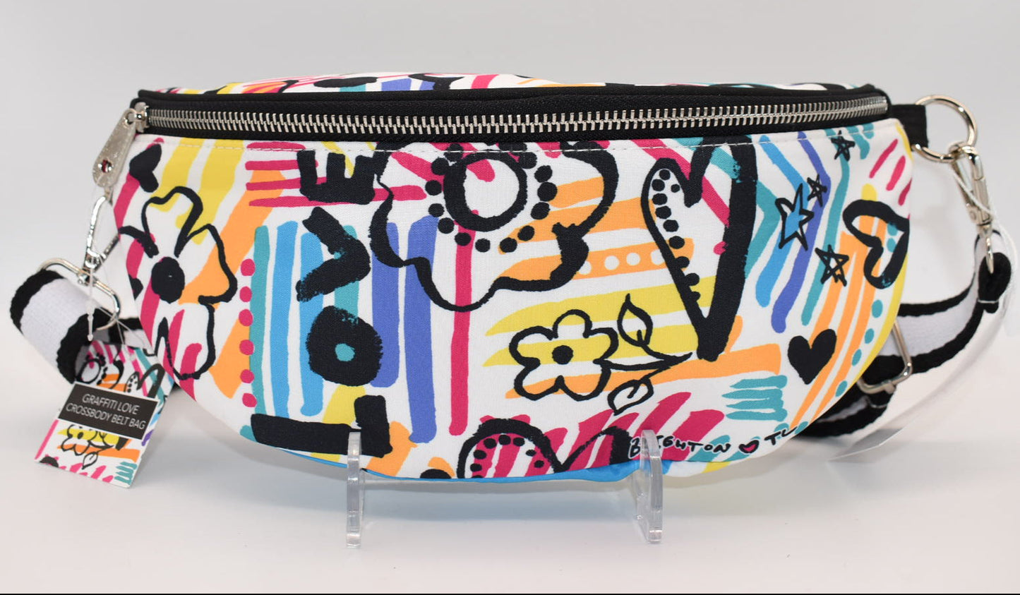 Brighton Graffiti Love Cross Body Belt Bag