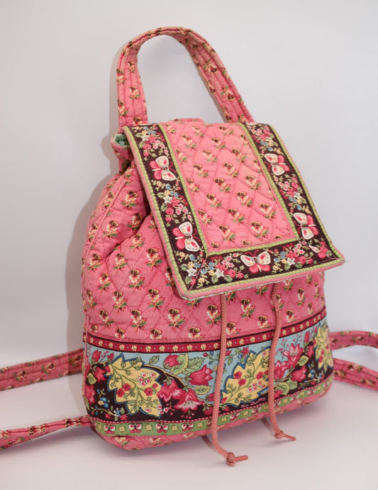 Vera Bradley "Mimi" Backpack in "Pink Pansy - 2003" Pattern