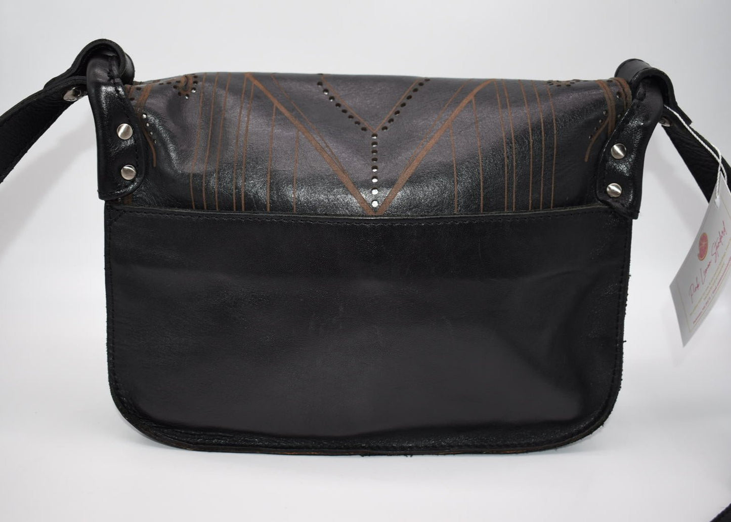 Patricia Nash Ilina Leather Flap Crossbody Bag