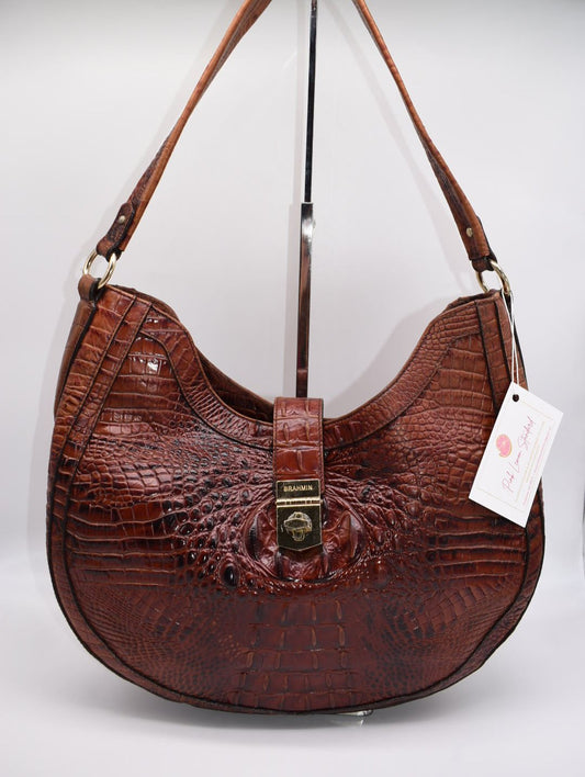 Brahmin Bethany Hobo Shoulder Bag in "Pecan Melbourne"