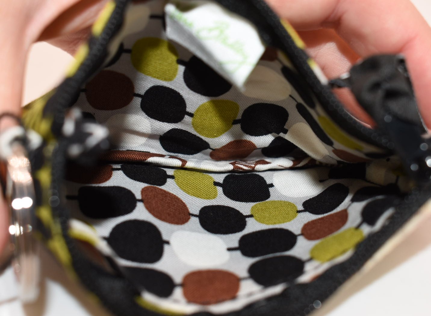 Vera Bradley Zip ID Case in "Cocoa Moss" Pattern