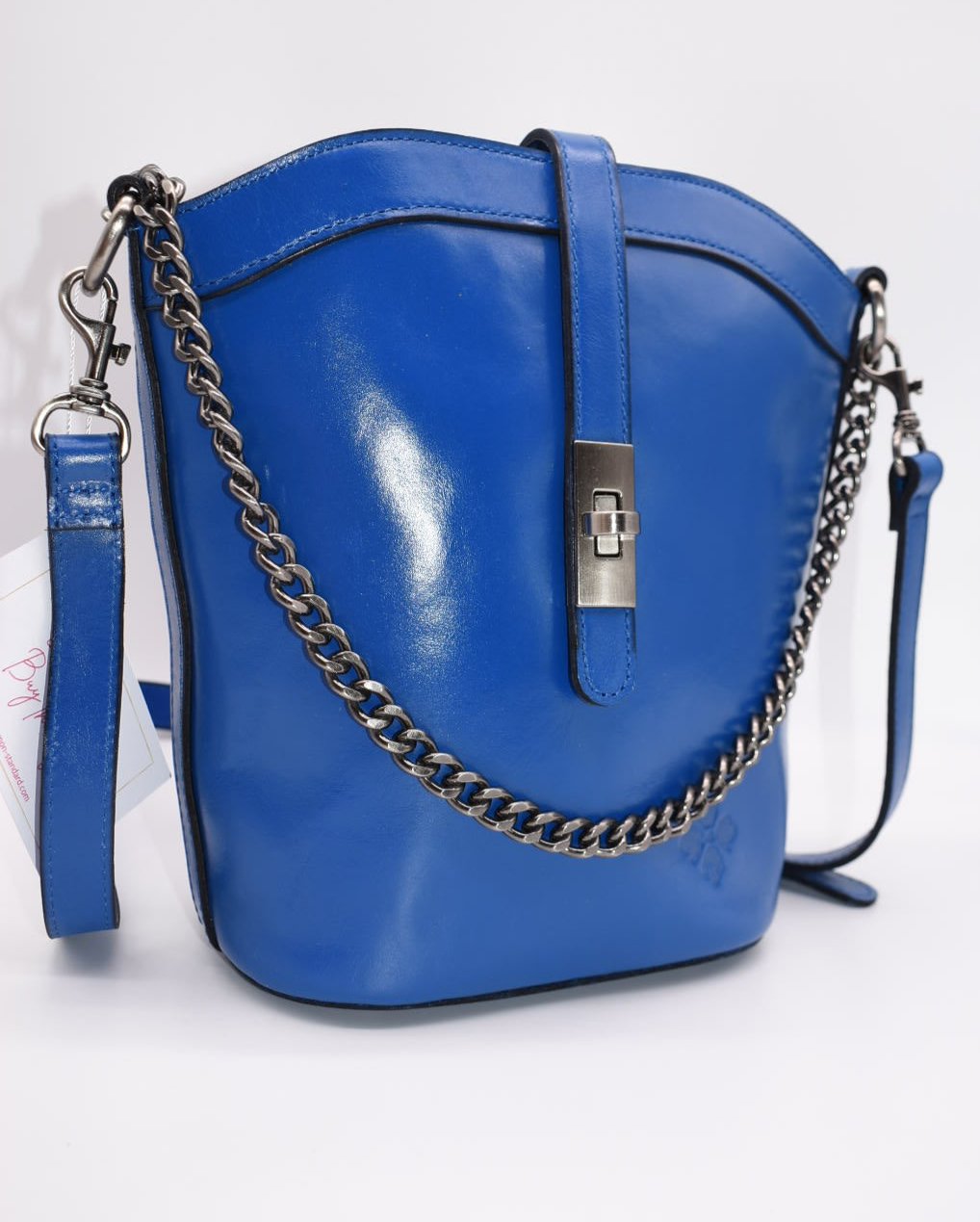 Patricia Nash Blaire Top-Handle Crossbody Bag in Sky Blue