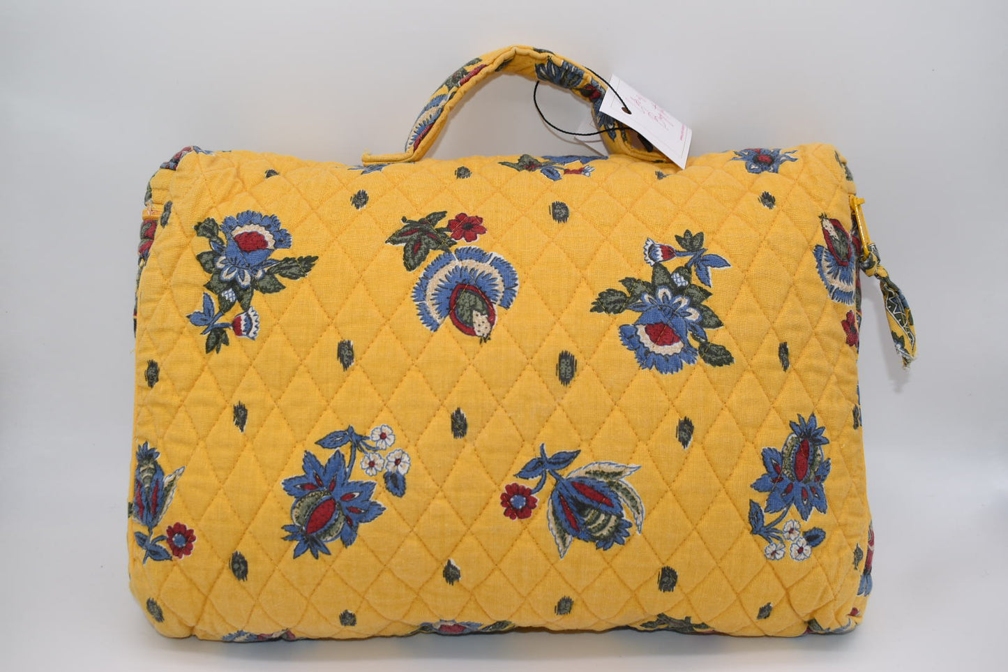 Vintage Vera Bradley Travel / Briefcase Bag in "French Yellow - 1999" Pattern