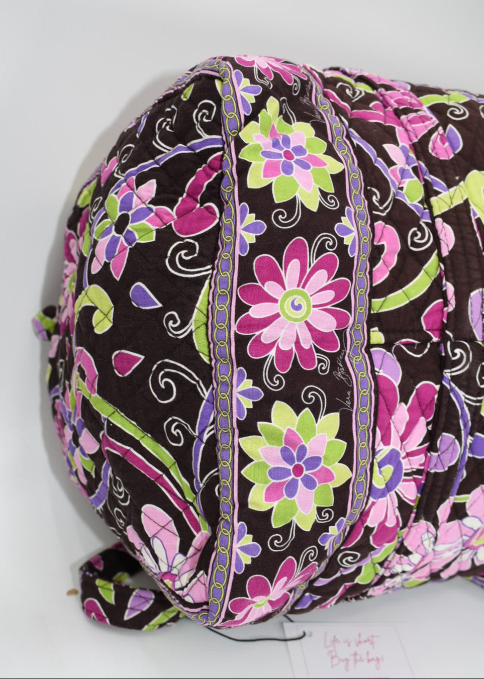 Vera Bradley Large Duffle Bag in "Purple Punch" Pattern