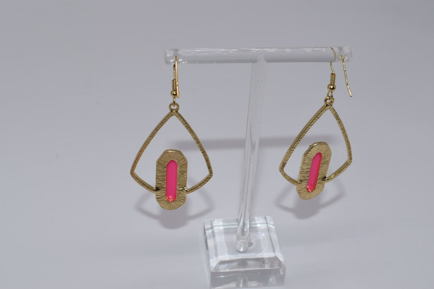 Statement Earrings: You're a Gem Hot Pink Stone Drop Earrings