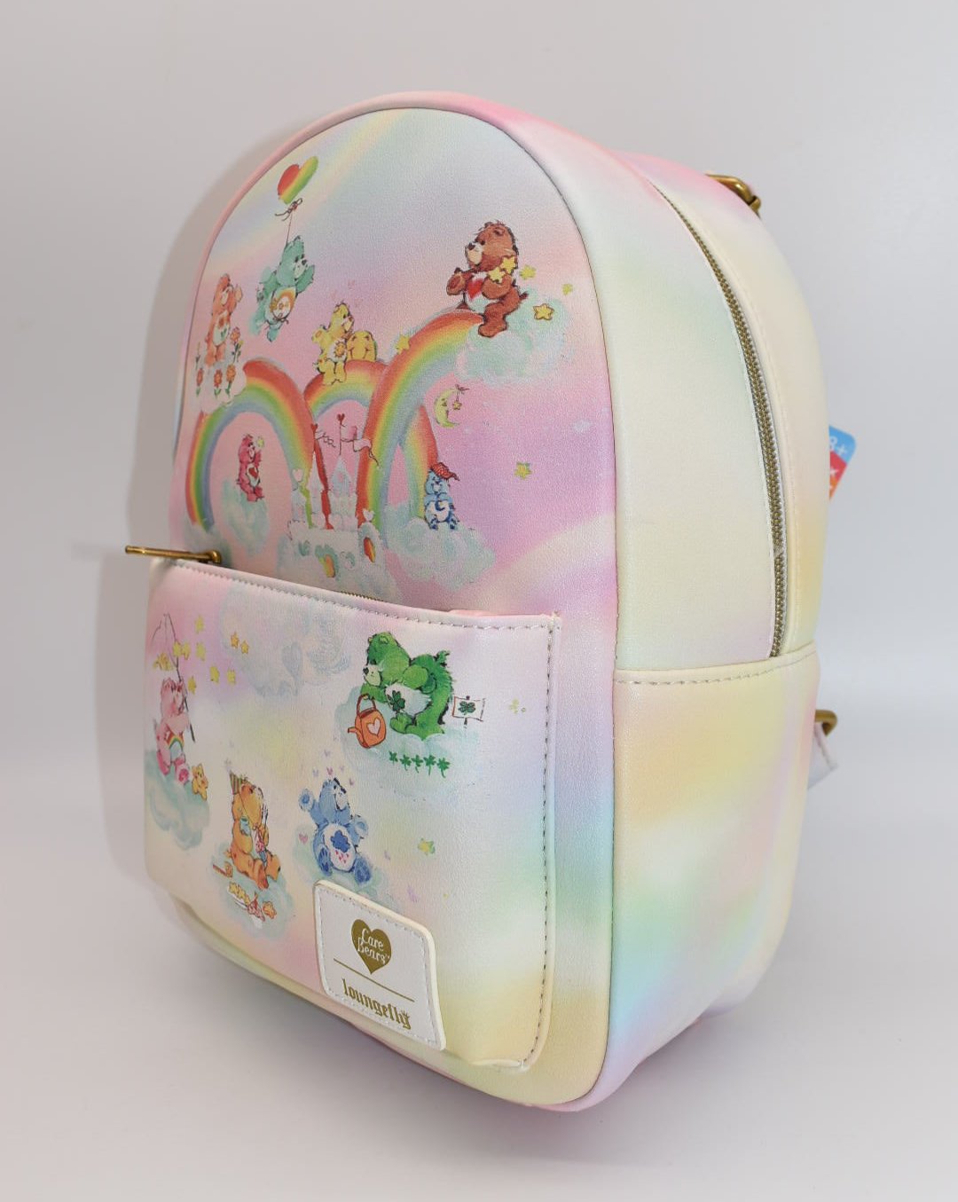 Loungefly Care Bears Rainbow Tie-Dye Mini Backpack