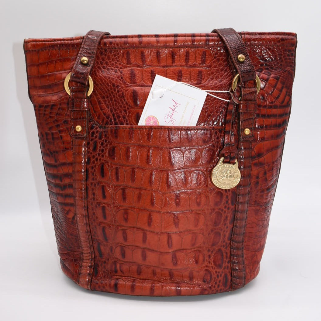 Vintage Brahmin Nicole Shoulder Bag in  Brick Melbourne - 25th Anniversary Edition