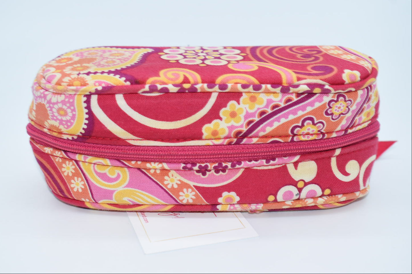 Vera Bradley Brush & Pencil Zip Case in "Raspberry Fizz" Pattern