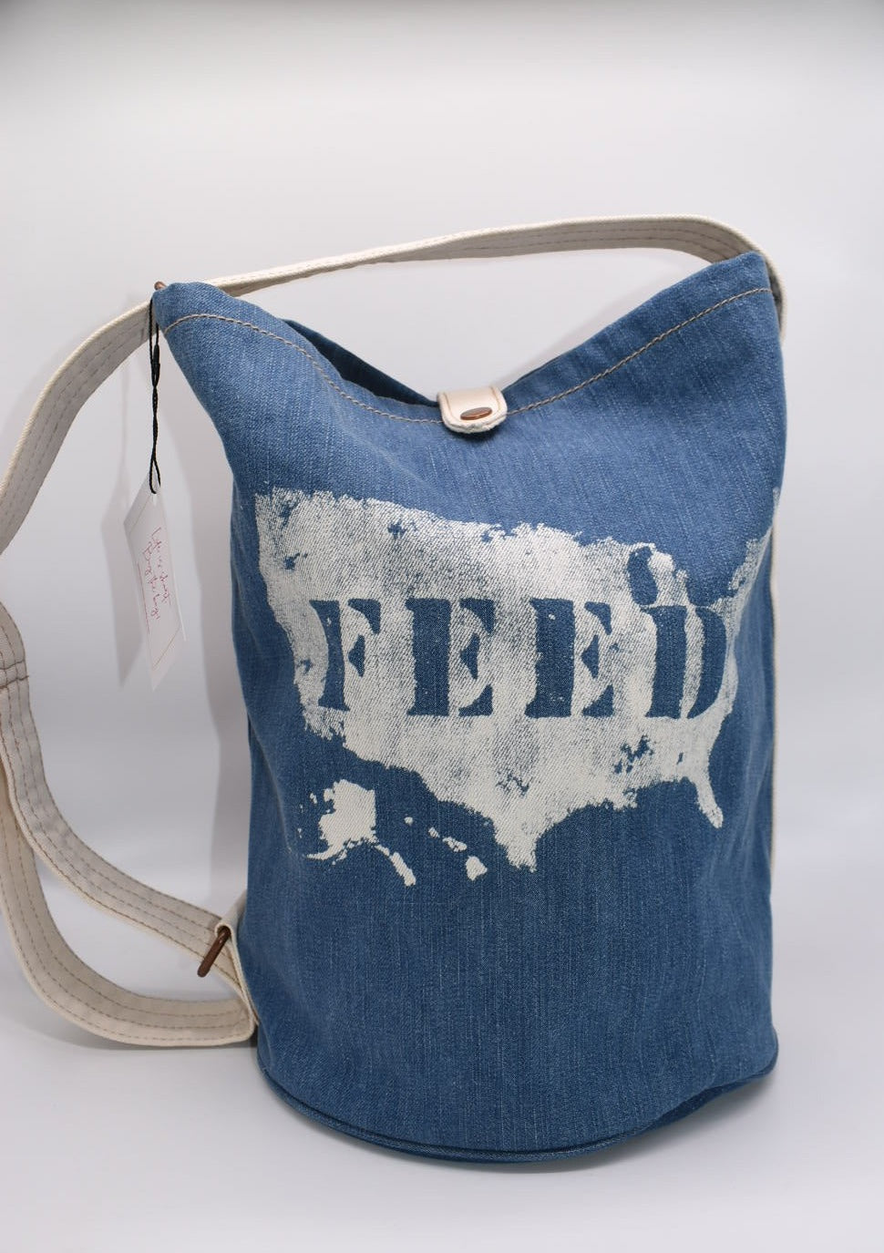 Feed Project & GAP Denim Convertible Bucket Tote Bag