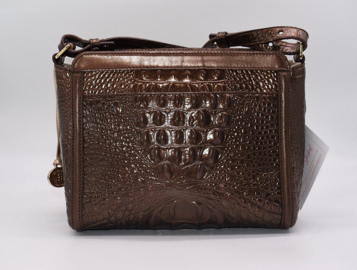 Brahmin Carrie Crossbody Bag in Honey Carlisle