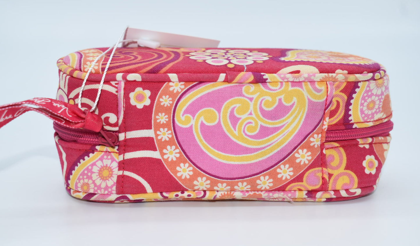 Vera Bradley Brush & Pencil Zip Case in "Raspberry Fizz" Pattern