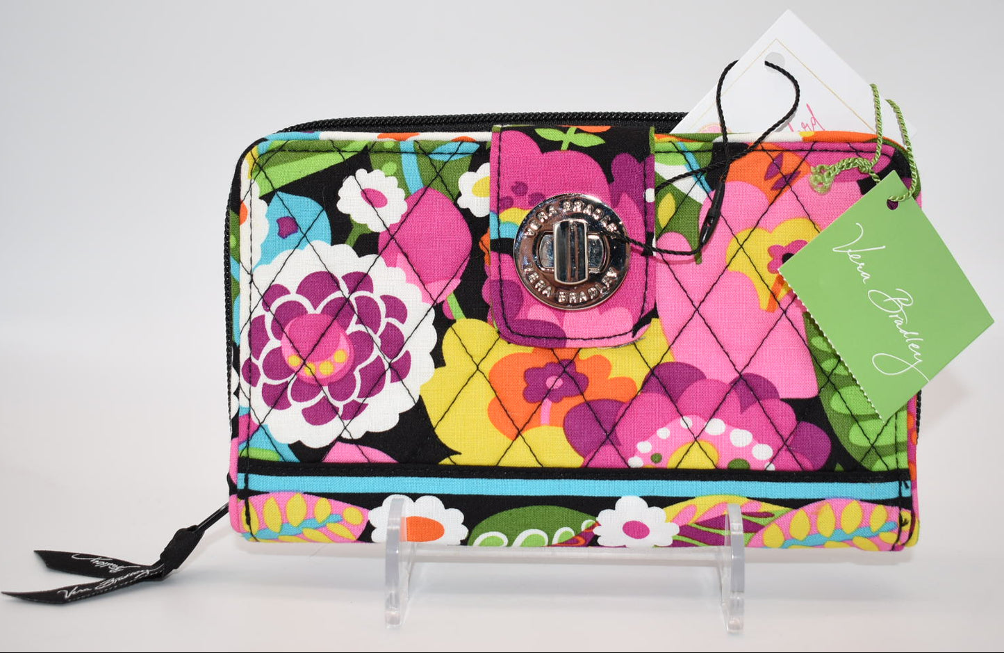 Vera Bradley Turnlock Wallet in "Va Va Bloom" Pattern