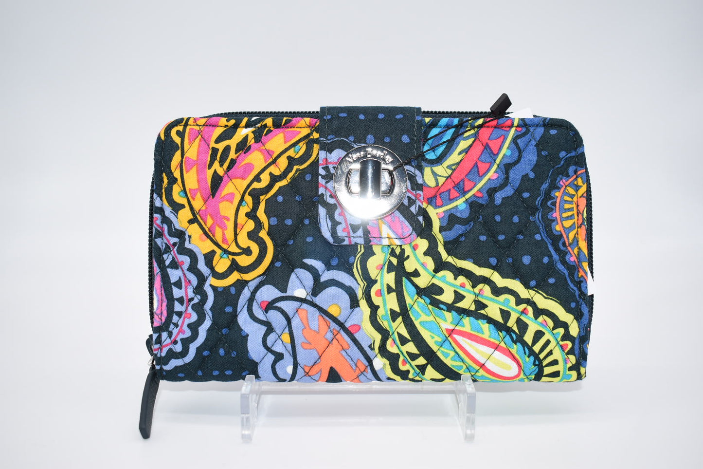 Vera Bradley RFID Turnlock Wallet in "Twilight Paisley" Pattern