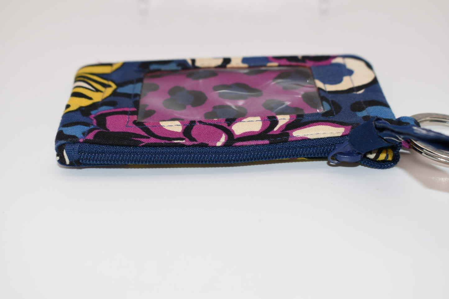 Vera Bradley Zip ID Case in "African Violet" Pattern