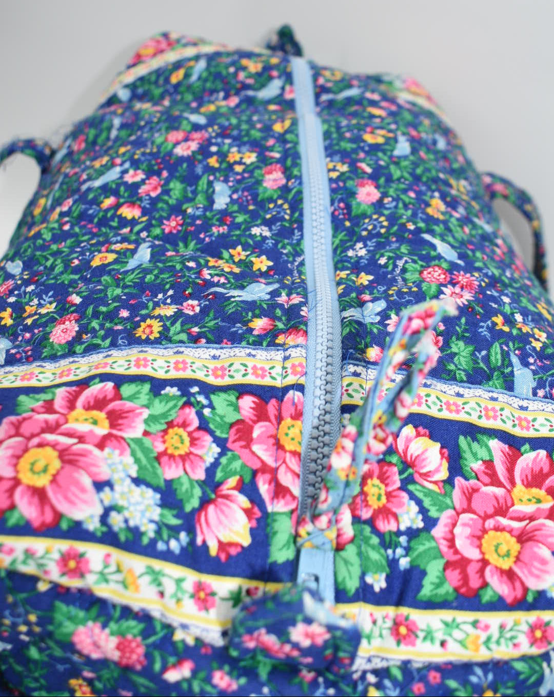 Vera Bradley Large Duffel Bag in "Bluebird - 1998" Pattern