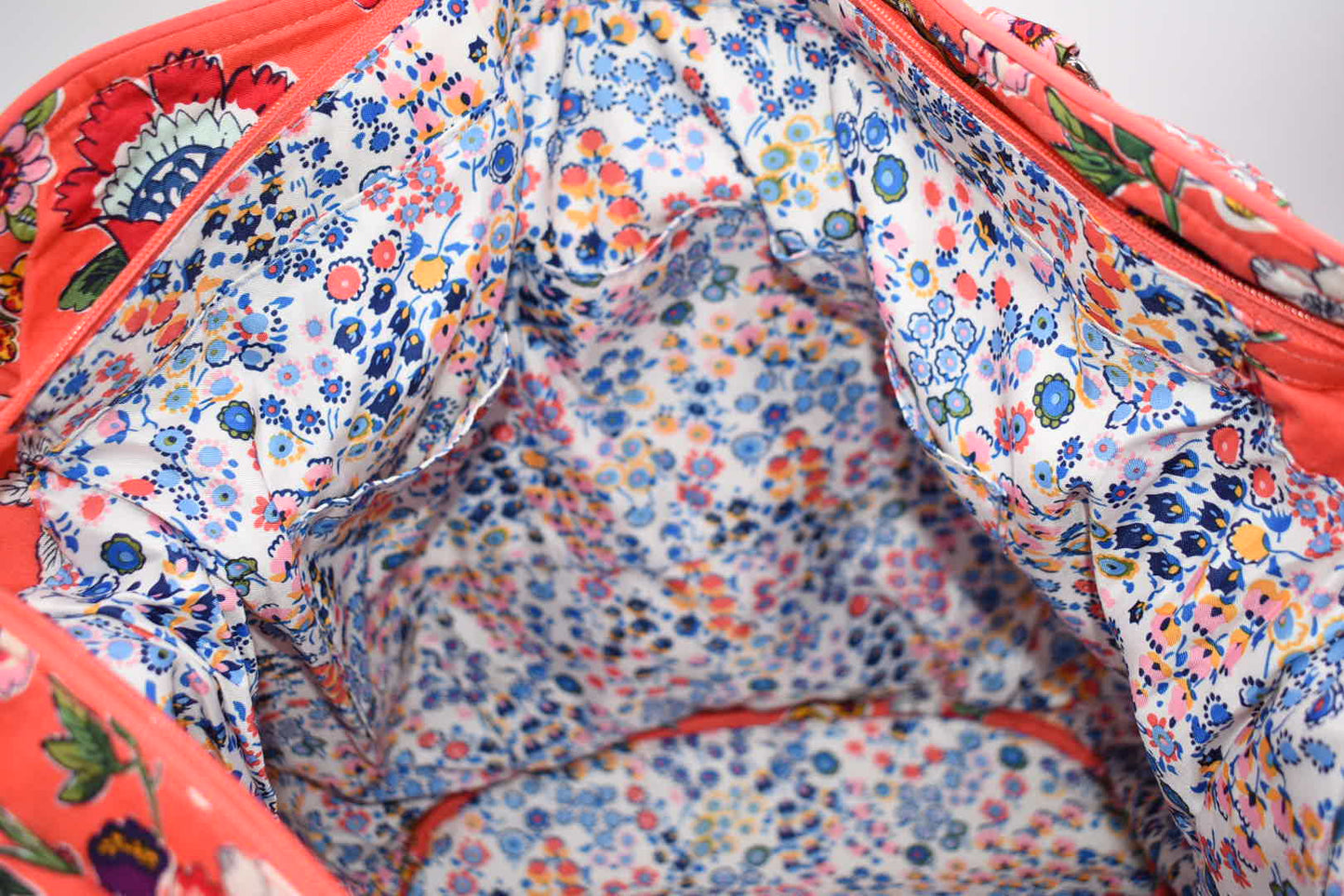 Vera Bradley Large Glenna  Shoulder Bag in "Coral Floral" Pattern