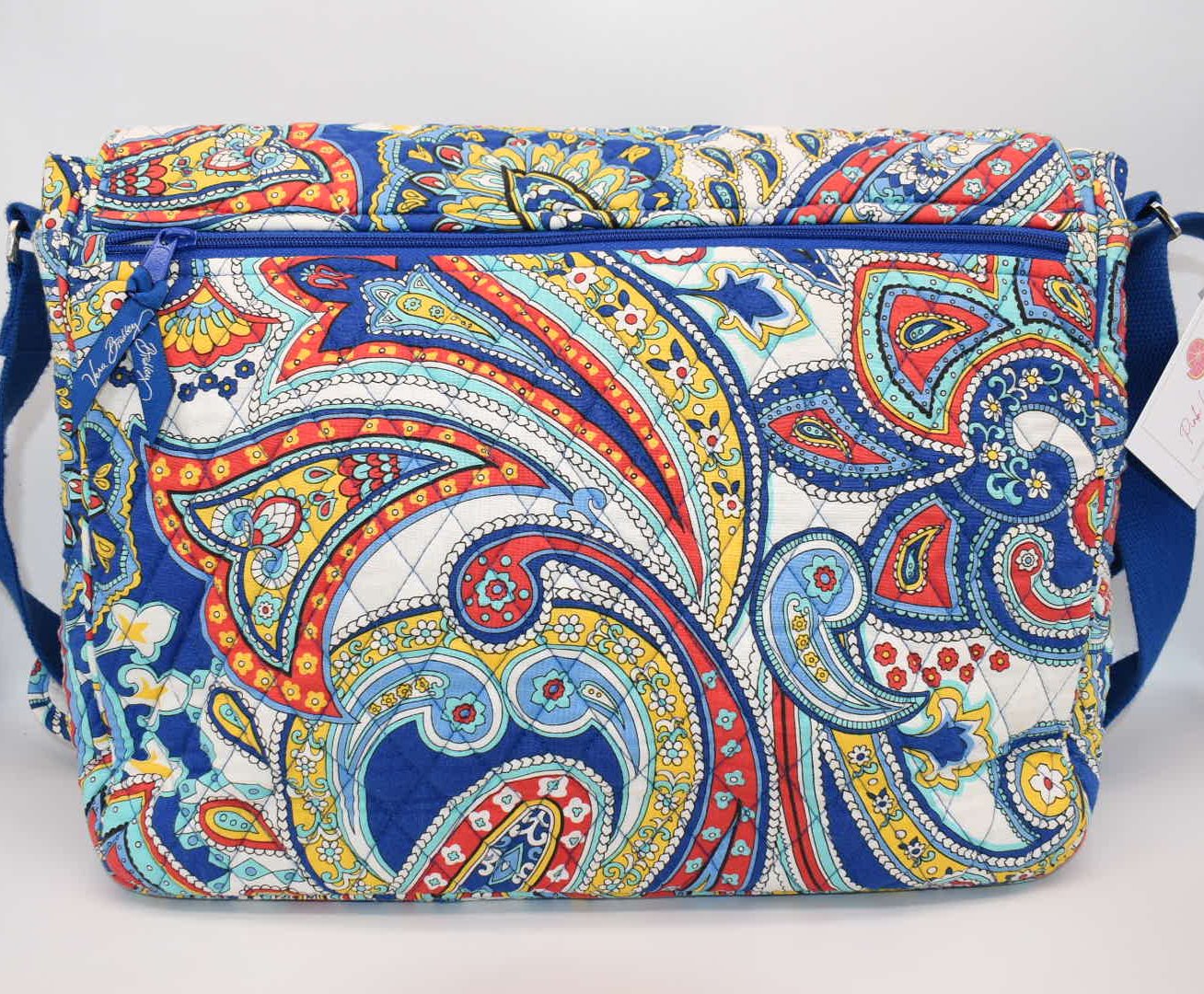 Vera Bradley Messenger/Commuter Bag in "Marina Paisley" Pattern