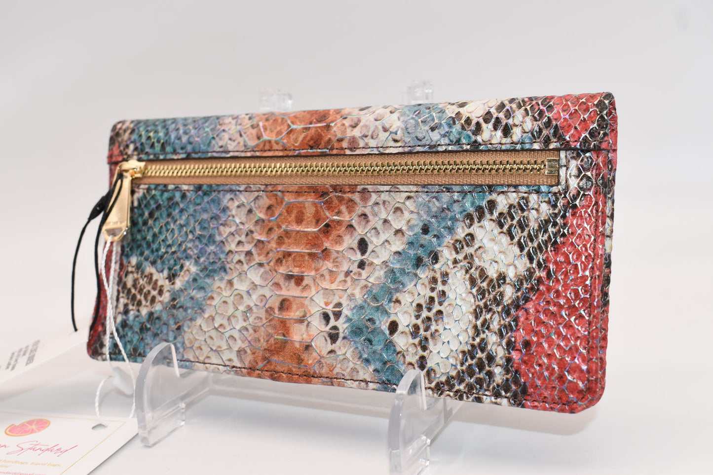 Brahmin Ady Wallet in Multi All Over Snake