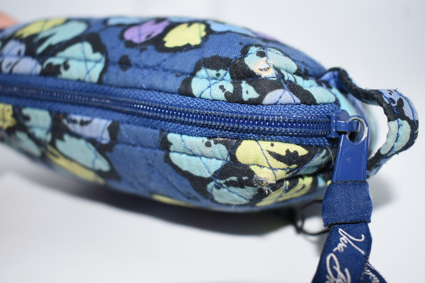 Vera Bradley Small Cosmetic Bag in "Indigo Pop" Pattern