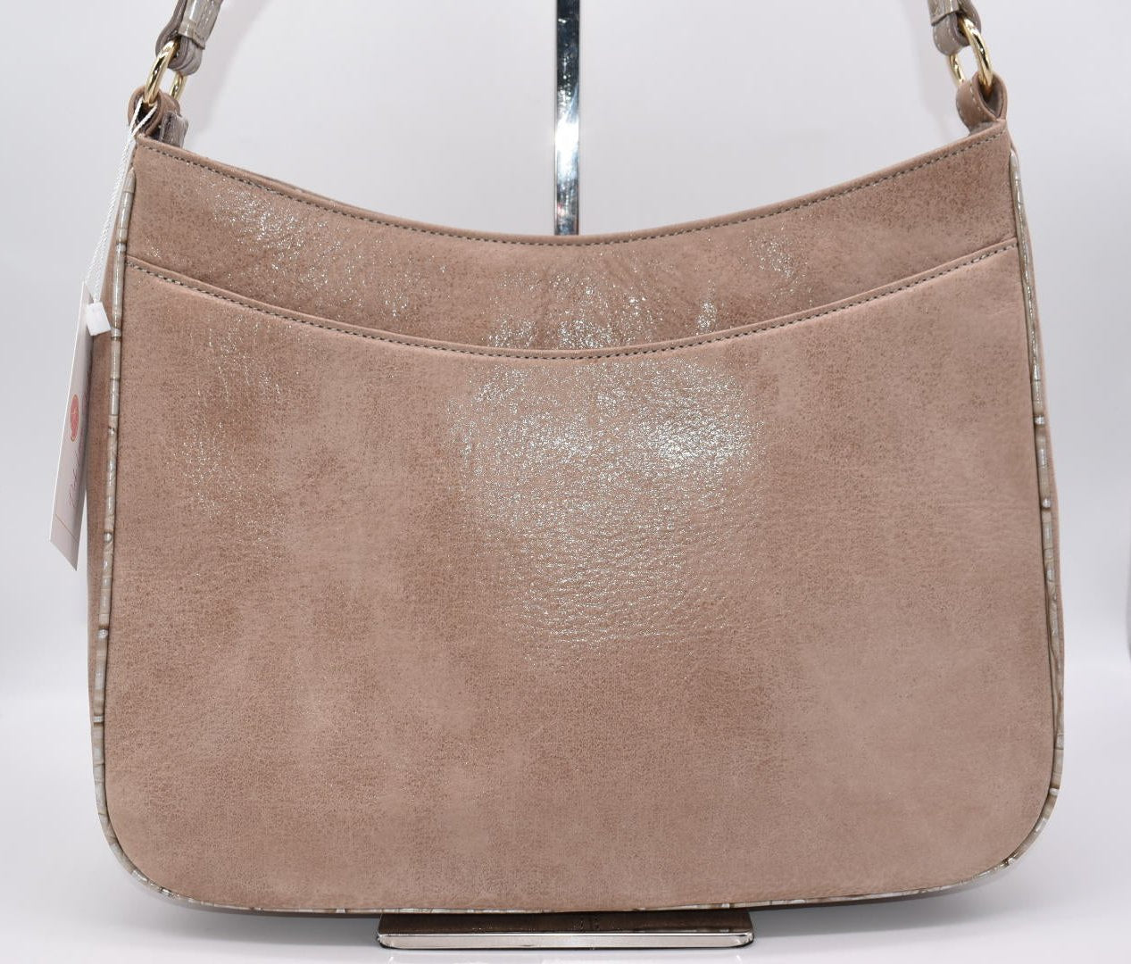 Brahmin Noelle Shoulder Bag in Brahmin Warm Gray Reynolds