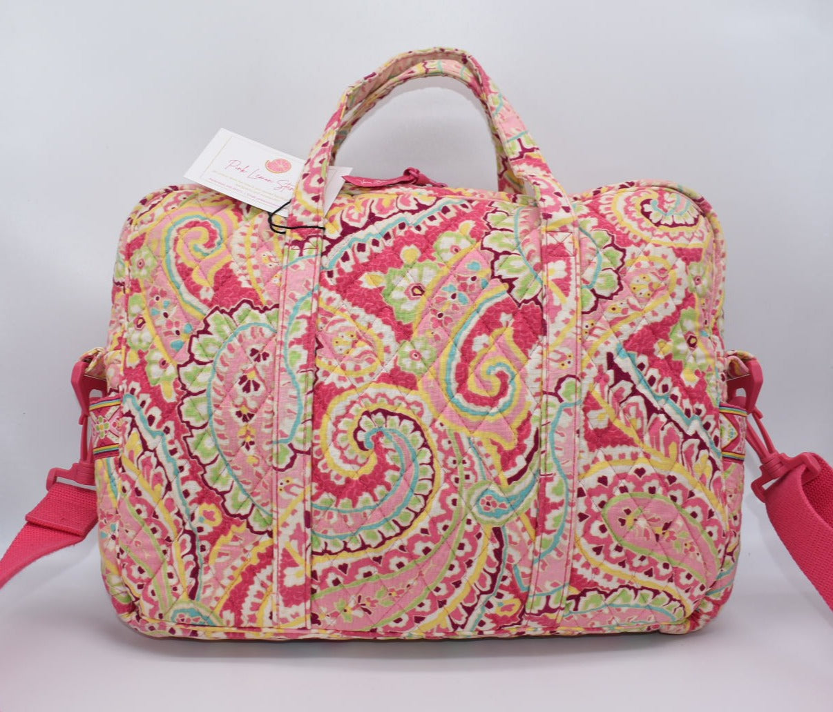 Vera Bradley Laptop /Commuter Bag in "Capri Melon" Pattern