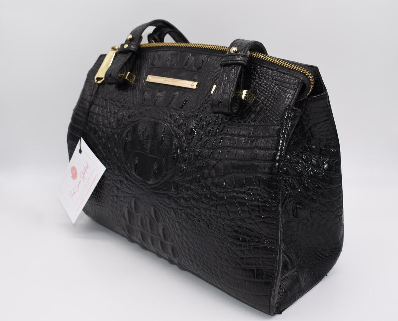 Brahmin Small Alice Tote Bag in Black Melbourne