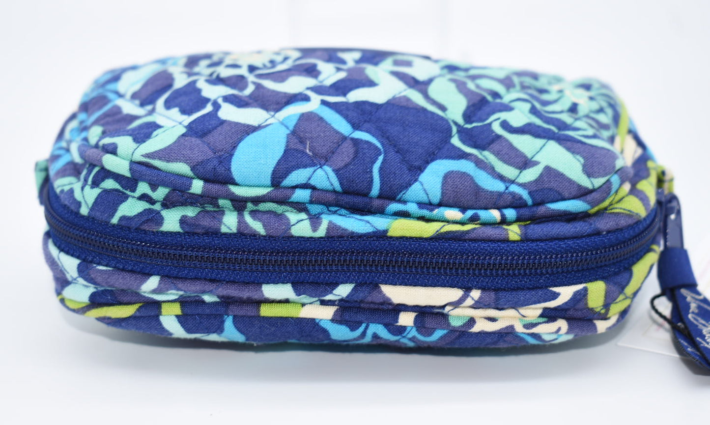 Vera Bradley Small Cosmetic Bag in "Katalina Blue" Pattern