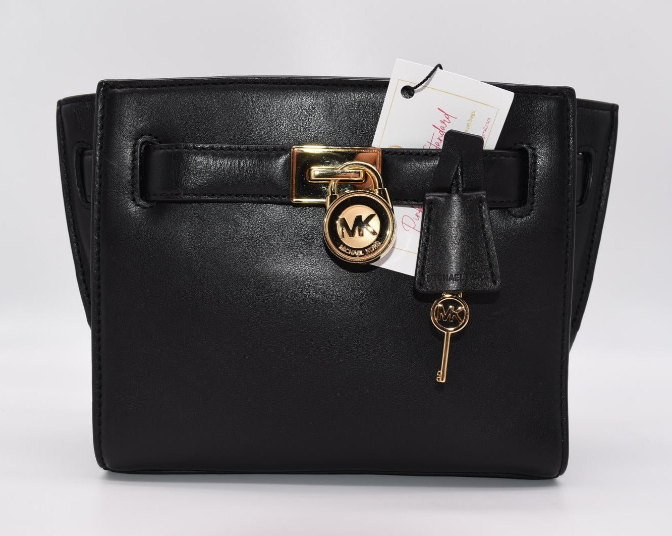 Michael kors mini hamilton black deals bag