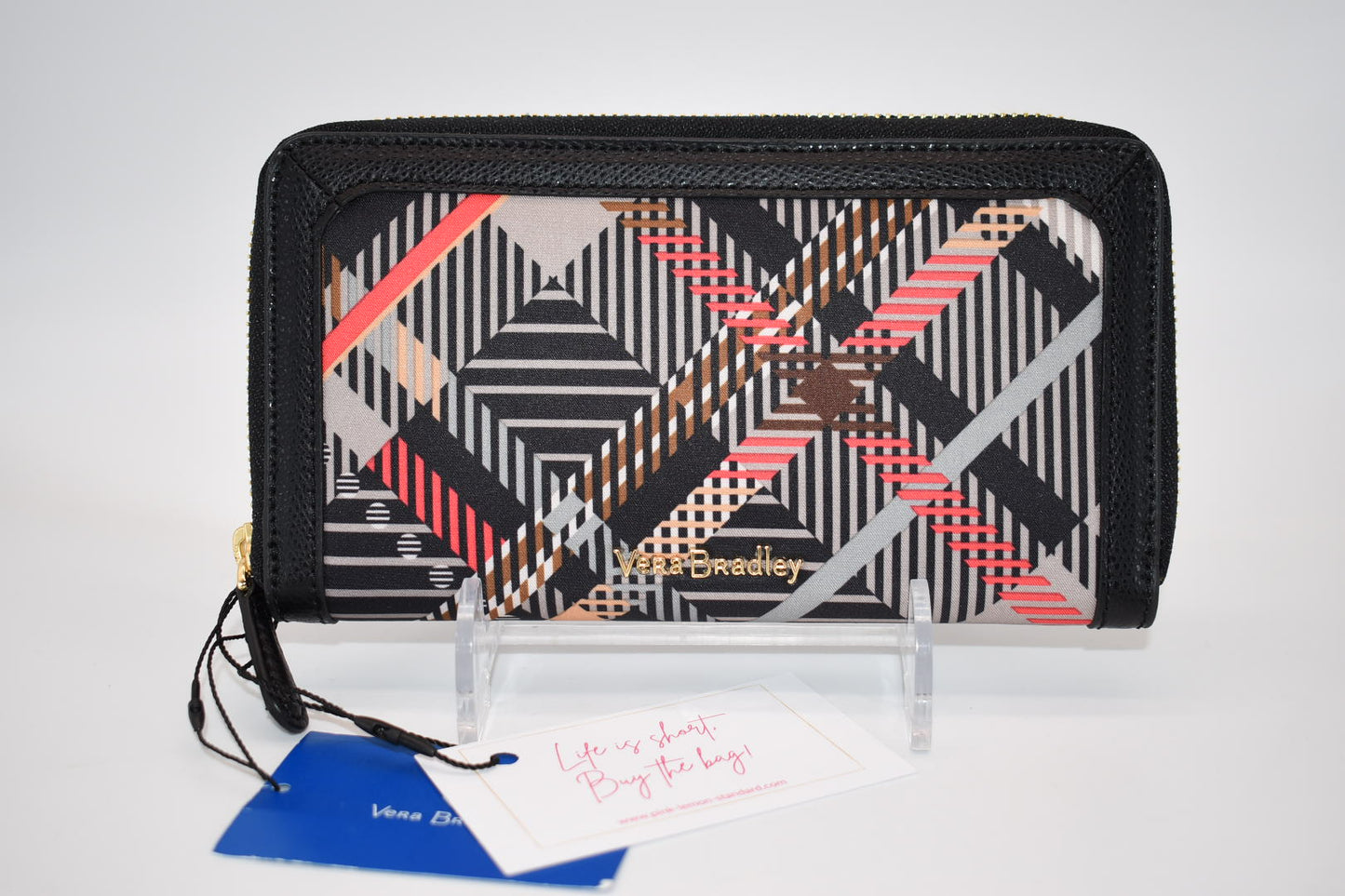 Vera Bradley RFID Georgia Wallet in "Sofia Plaid" Pattern