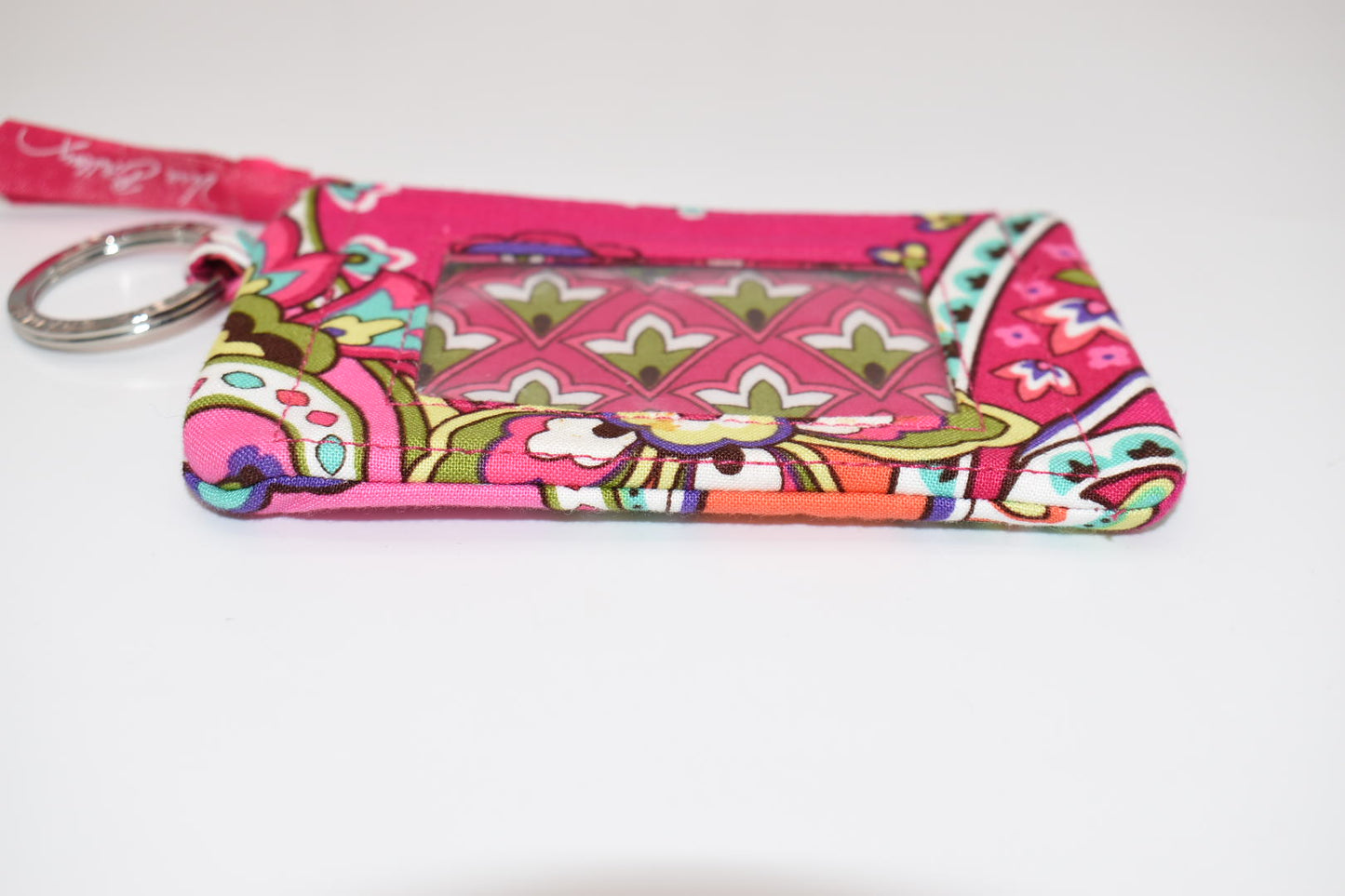 Vera Bradley Zip ID Case in "Pink Swirls" Pattern