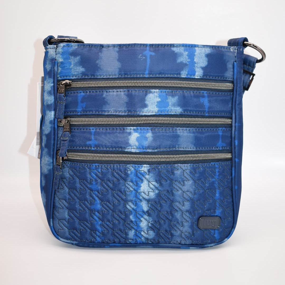 Lug Breezer Crossbody Bag in Shibori Blue