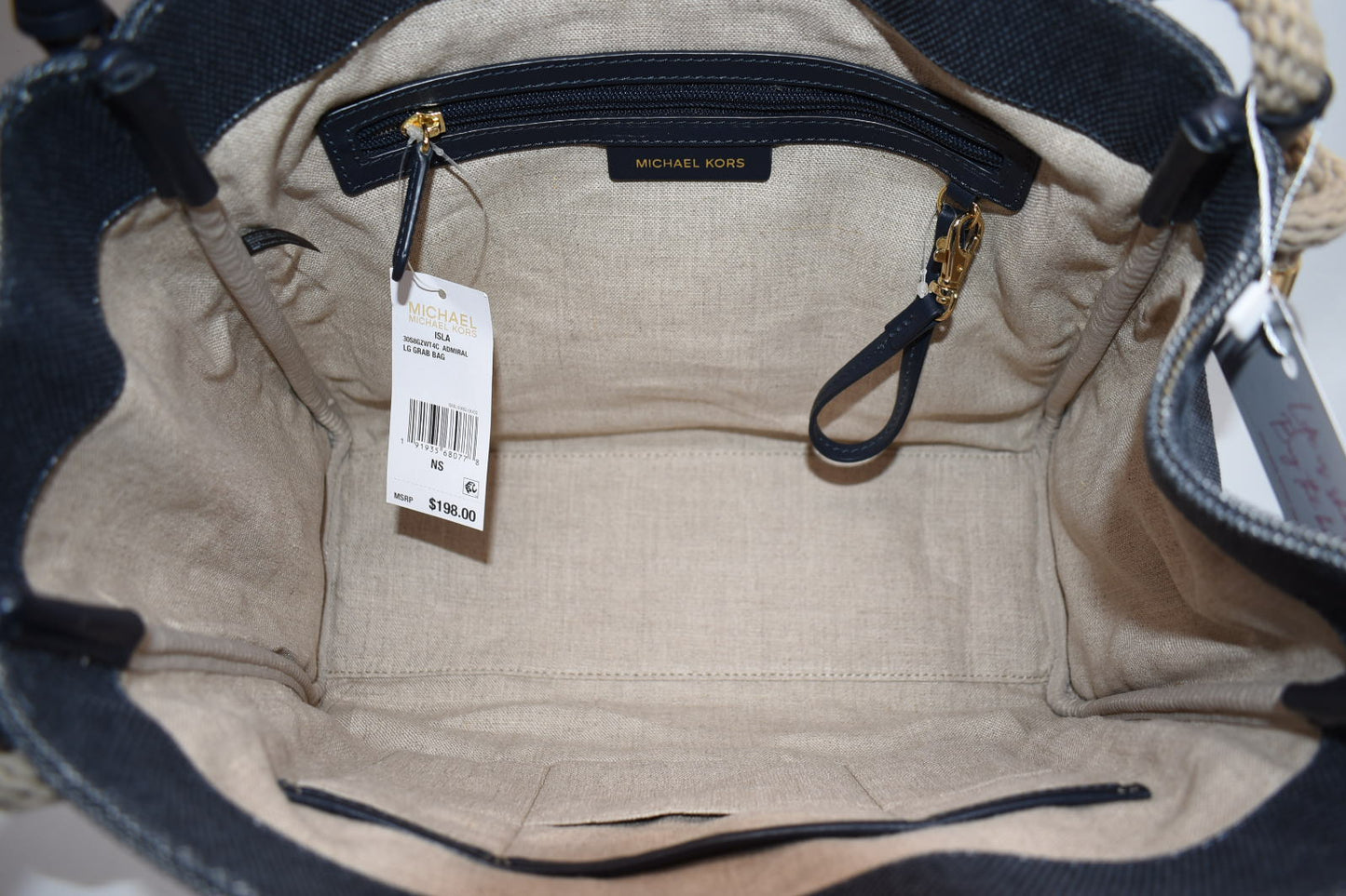 Michael Kors Isla Large Canvas Tote Bag