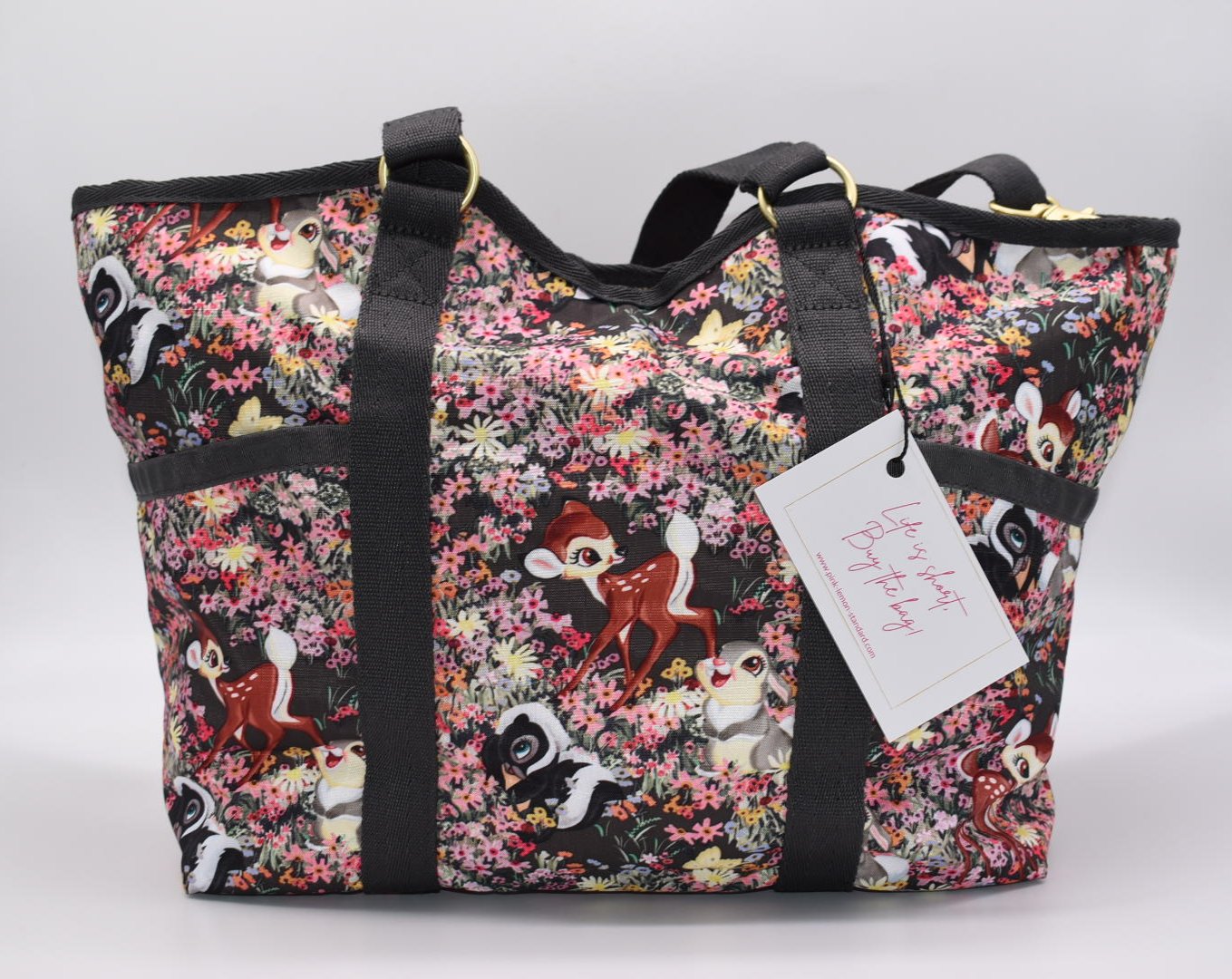 LeSportSac Small Carryall Bag & 3-Zip Pouch in"Bambi"