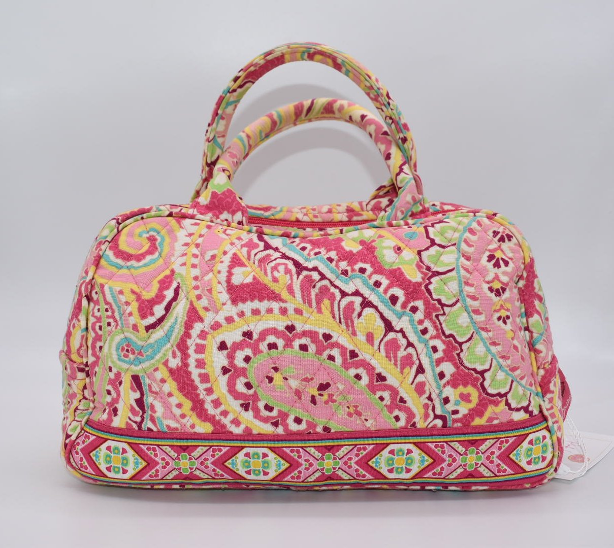 Vera Bradley Small Bowler Bag in Capri Melon Pattern