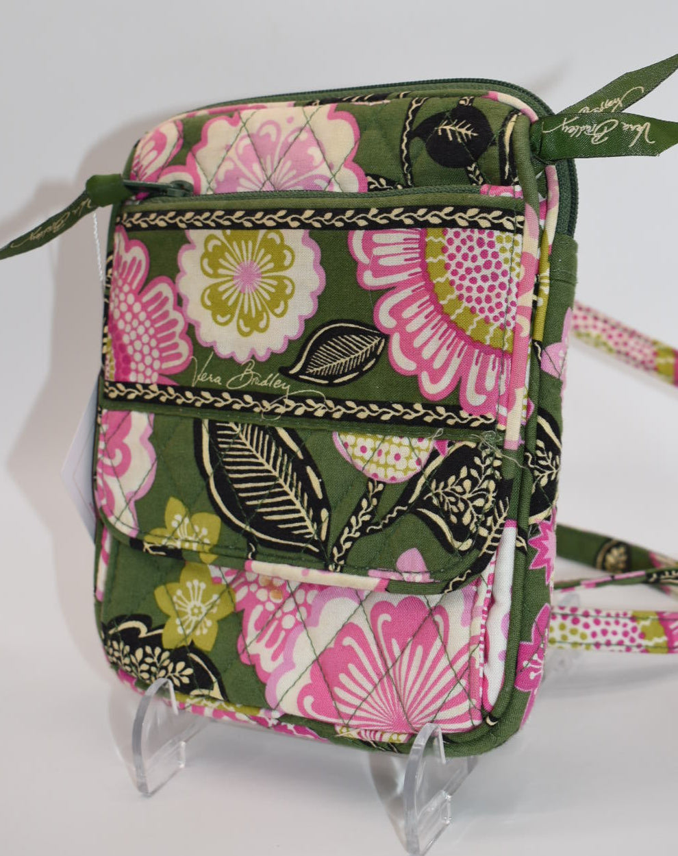 Vera Bradley Mini Hipster Crossbody Bag in "Olivia Pink" Pattern