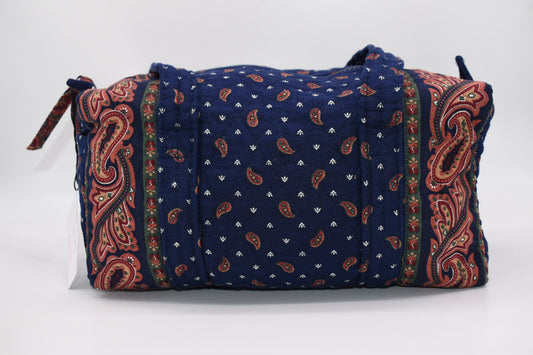 Vintage Vera Bradley 100 Shoulder Bag in "Regency Blue -1987" Pattern