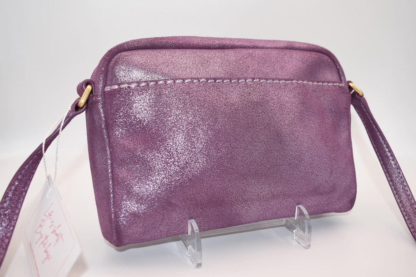 Vera Bradley Mallory RFID Petite Crossbody Bag in Lilac Shimmer