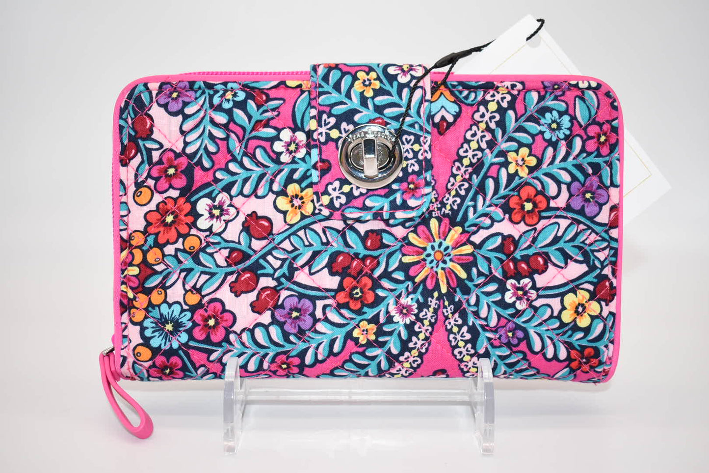 Vera Bradley RFID Turnlock Wallet in "Kalediscope" Pattern