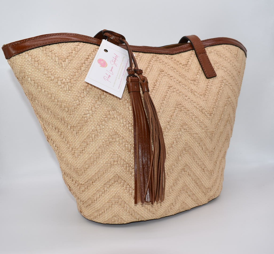 Patricia Nash Woven Marconia Tote Bag with Tassel