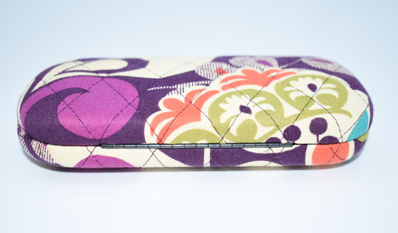 Vera Bradley Hardshell Eyeglass Case in "Plum Crazy" Pattern