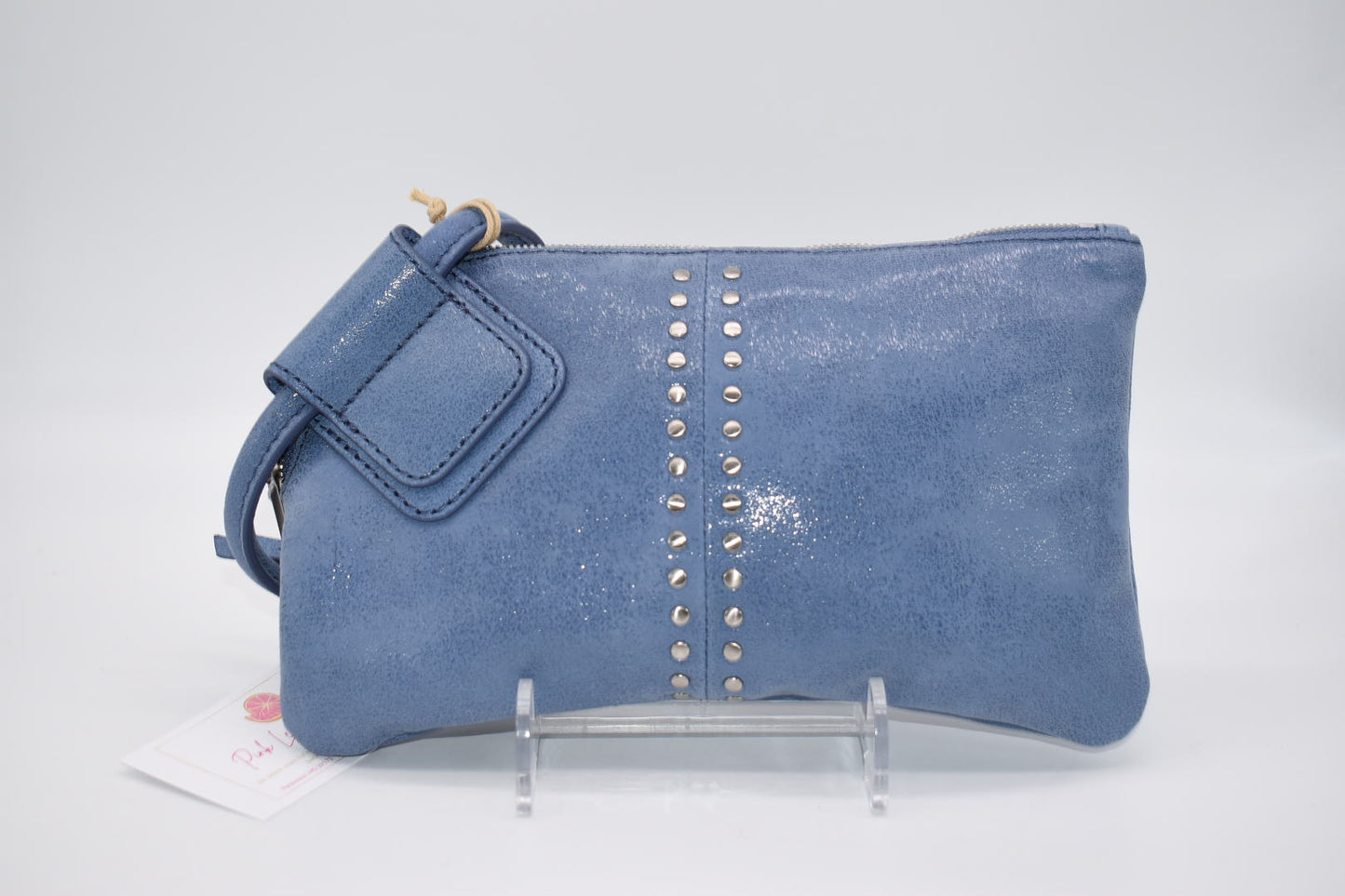 Hobo Sable Azure Studded Wristlet